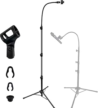 Amazon | Socpuro マイクスタンド グースネック型 演出 マイク 三脚 Amazon | Socpuro マイクスタンド グースネック型 演出 マイク 三脚